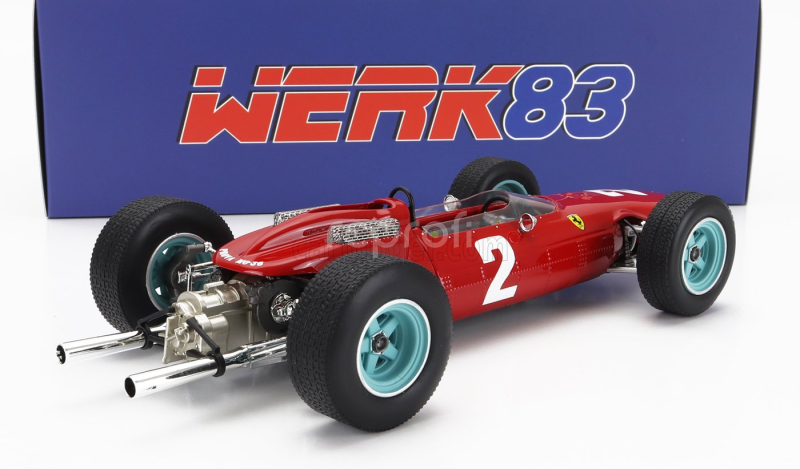 Werk83 Ferrari F1  158 Team Scuderia Ferrari N 2 World Champion Winner Monza Italy Gp 1964 John Surtees 1:18 Red