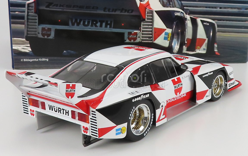 Werk83 Ford england Capri Gr.5 Würth N 2 Drm Champion 1981 Klaus Ludwig 1:18 Bílá Červená Černá