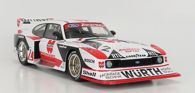 Werk83 Ford england Capri Gr.5 Würth N 2 Drm Champion 1981 Klaus Ludwig 1:18 Bílá Červená Černá