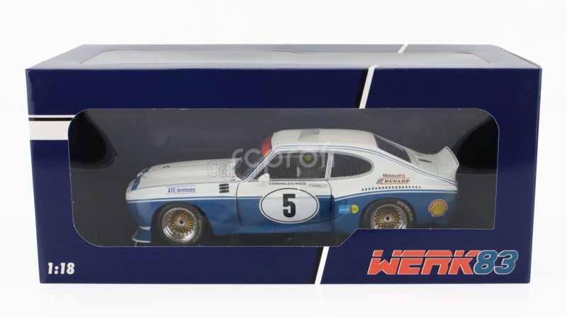 Werk83 Ford england Capri Rs 3100 N 5 Etcc Zandvoort 1974 Dieter Glemser - Toine Hezemans 1:18 Modrá Bílá