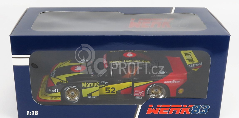 Werk83 Ford england Capri Turbo Zakspeed Gr.5 Mampe N 52 Drm 1978 Hans Heyer 1:18 Černá Žlutá Červená