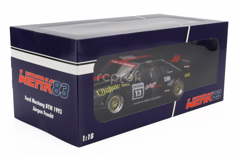 Werk83 Ford usa Mustang 5.0 N 13 Dtm Season 1993 Jurgen Feucht 1:18 Černá Červená
