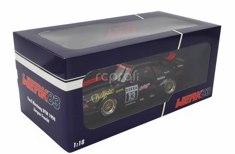 Werk83 Ford usa Mustang 5.0 N 13 Dtm Season 1994 Jurgen Feucht 1:18 Černá Červená