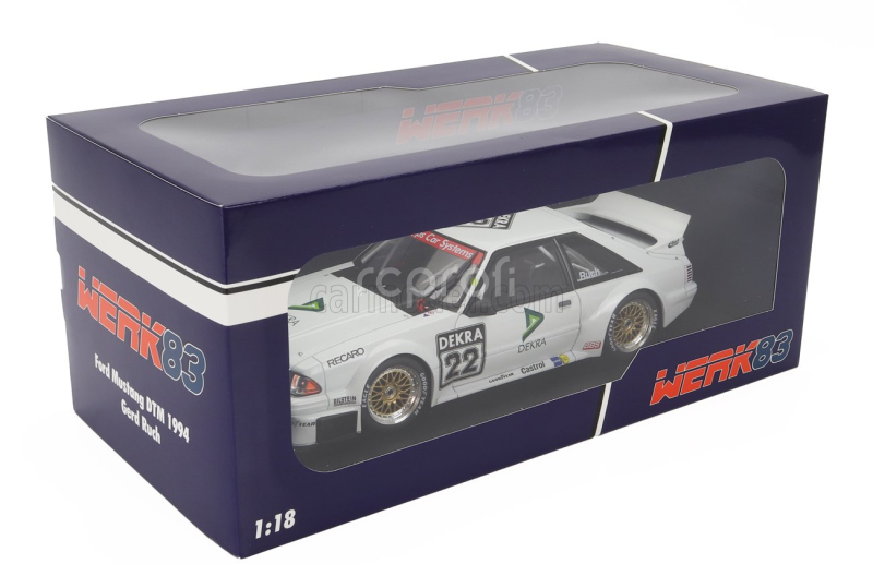 Werk83 Ford usa Mustang 5.0 N 22 Dtm Season 1994 Gerd Ruch 1:18 Bílá