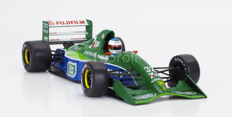 Werk83 Jordan F1  191 Team 7up Jordan N 32 First F1 Race Belgium Gp 1991 Michael Schumacher 1:18 Zelená Modrá