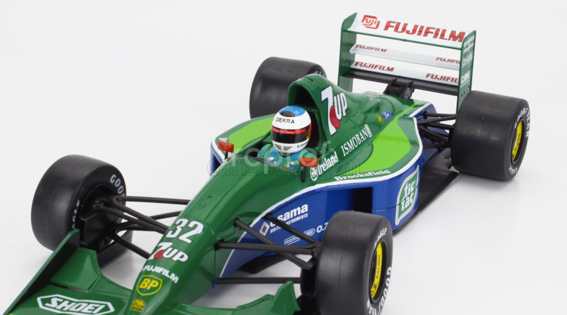 Werk83 Jordan F1  191 Team 7up Jordan N 32 First F1 Race Belgium Gp 1991 Michael Schumacher 1:18 Zelená Modrá