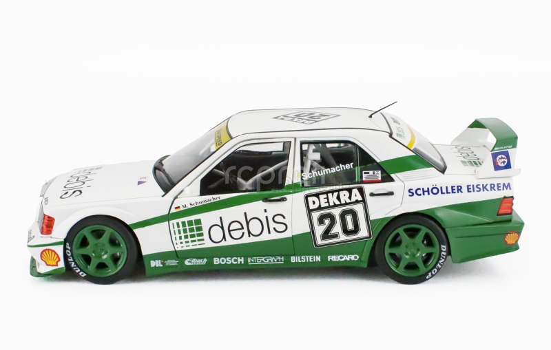 Werk83 Mercedes benz 190e Evo2 Team Zakspeed Racing N 20 Norisring Race Dtm 1991 Michael Schumacher 1:18 Bílá Zelená