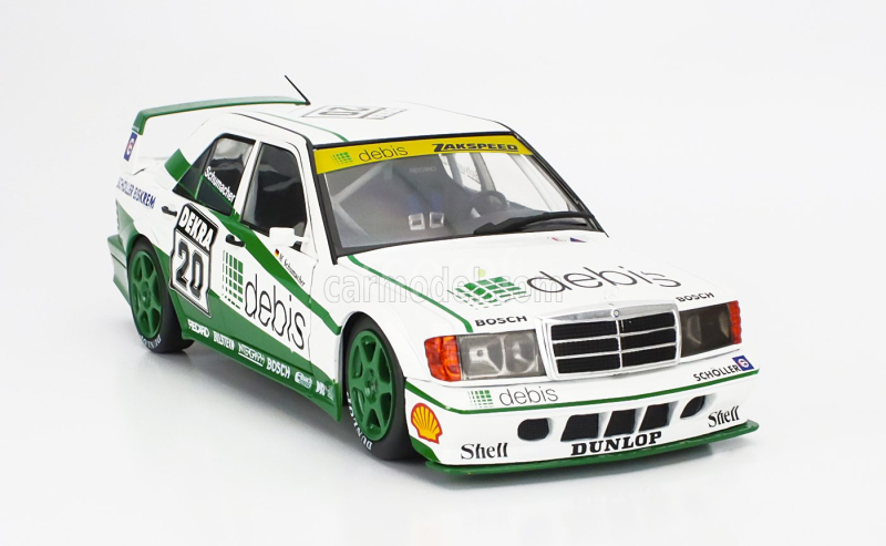 Werk83 Mercedes benz 190e Evo2 Team Zakspeed Racing N 20 Norisring Race Dtm 1991 Michael Schumacher 1:18 Bílá Zelená