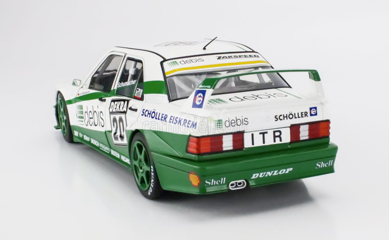 Werk83 Mercedes benz 190e Evo2 Team Zakspeed Racing N 20 Norisring Race Dtm 1991 Michael Schumacher 1:18 Bílá Zelená