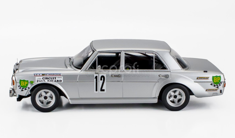 Werk83 Mercedes benz 300 Sel 6.8 Amg N 12 12h Paul Ricard 1971 Klaus Behrmann - Jean Pierre Jabouille - Jose Dolhem 1:18 Silver