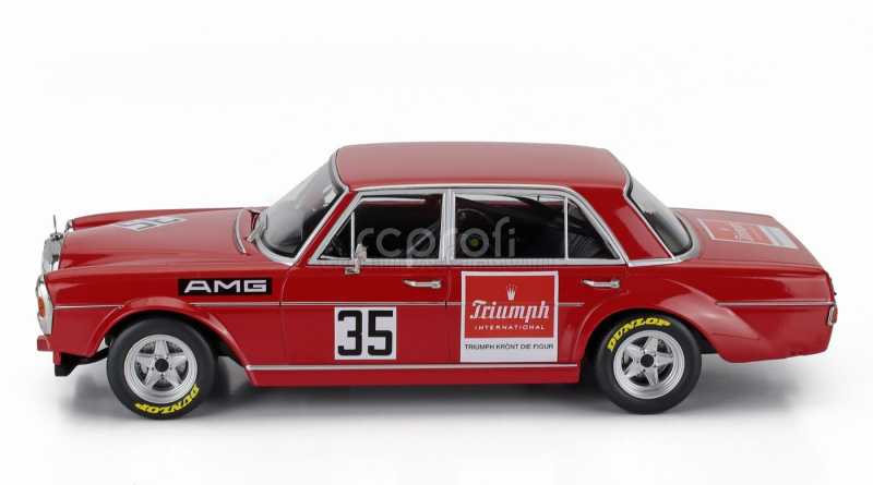 Werk83 Mercedes benz 300 Sel 6.8 Amg N 35 Sudwestpokal Hockenheim 1971 Helmut Kelleners 1:18 Red