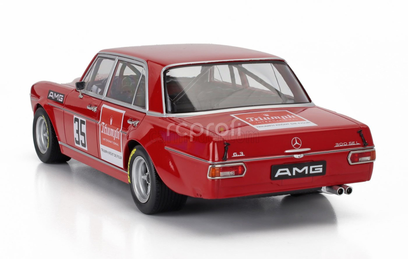 Werk83 Mercedes benz 300 Sel 6.8 Amg N 35 Sudwestpokal Hockenheim 1971 Helmut Kelleners 1:18 Red
