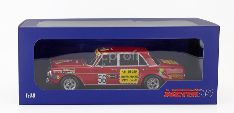 Werk83 Mercedes benz 300 Sel 6.8 Amg N 56 200 Miles Nuremberg 1972 Hans Heyer 1:18 Red