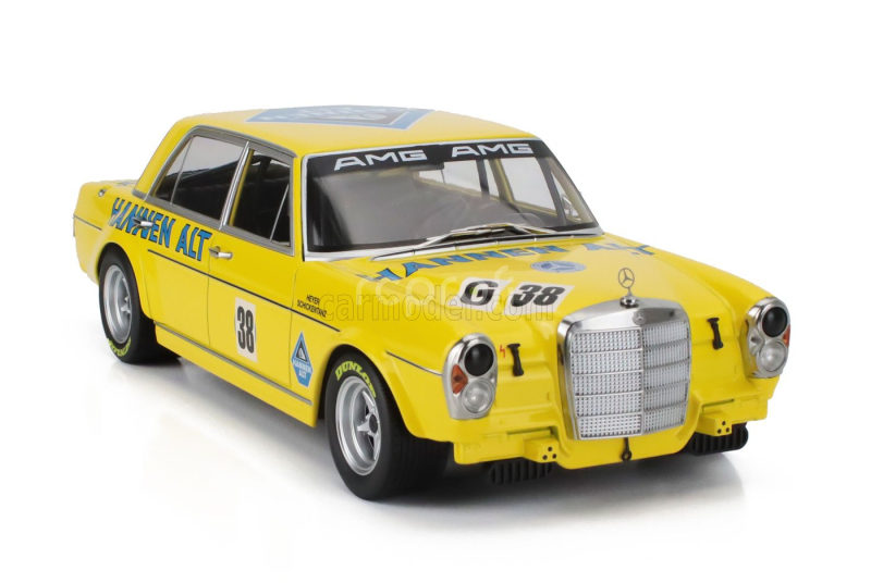 Werk83 Mercedes benz 300 Sel 6.8 Team Hannen Alt N 38 Hockenheim 1971 Hans Heyer 1:18 Žlutá