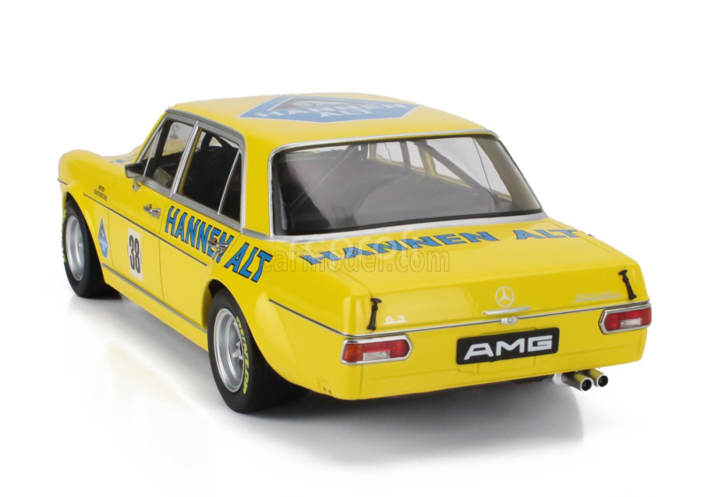 Werk83 Mercedes benz 300 Sel 6.8 Team Hannen Alt N 38 Hockenheim 1971 Hans Heyer 1:18 Žlutá