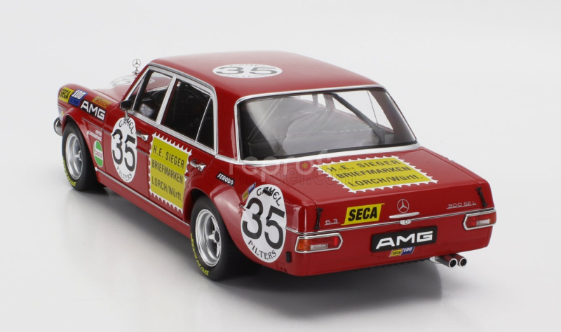 Werk83 Mercedes benz 300 Sel 6.8 Team Mercedes Amg N 35 2nd 24h Spa Francorchamps 1971 Hans Heyer - Clemens Schickentanz 1:18 Red