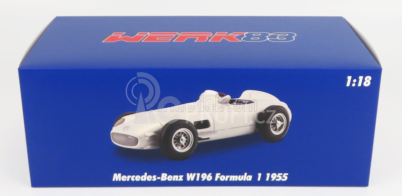 Werk83 Mercedes benz F1  W196 N 0 Plain Body 1954 1:18 Silver