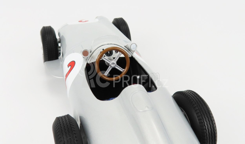 Werk83 Mercedes benz F1 W196 N 2 Monaco Gp World Champion 1955 Juan Manuel Fangio 1:18 Silver