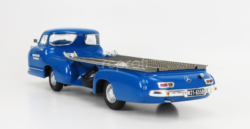 Werk83 Mercedes benz Truck Racing Car Transporter Rennabteilung 1955 1:18 Blue