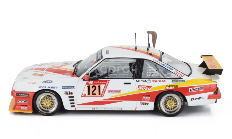 Werk83 Opel Manta Gt Team Automobilclub Von Deutschland N 121 24h Nurburgring 2023 Hans-olaf Beckmann - Peter Hass - Jurgen Schulten - Volker Strycek 1:18 Bílá Oranžová Žlutá