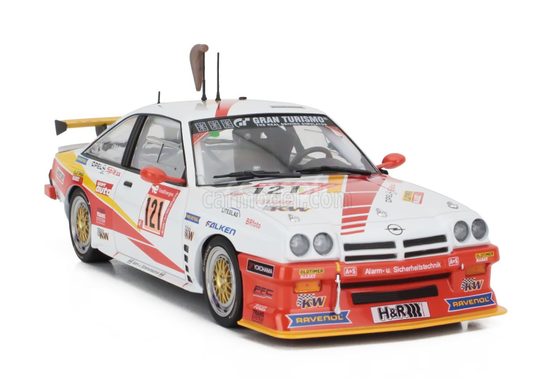 Werk83 Opel Manta Gt Team Automobilclub Von Deutschland N 121 24h Nurburgring 2023 Hans-olaf Beckmann - Peter Hass - Jurgen Schulten - Volker Strycek 1:18 Bílá Oranžová Žlutá