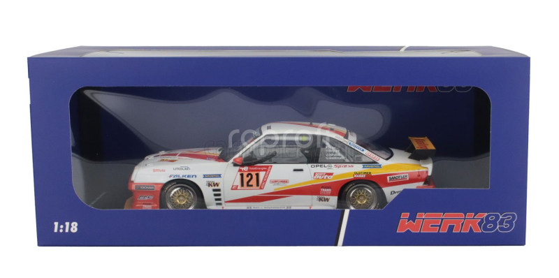 Werk83 Opel Manta Gt Team Automobilclub Von Deutschland N 121 24h Nurburgring 2023 Hans-olaf Beckmann - Peter Hass - Jurgen Schulten - Volker Strycek 1:18 Bílá Oranžová Žlutá