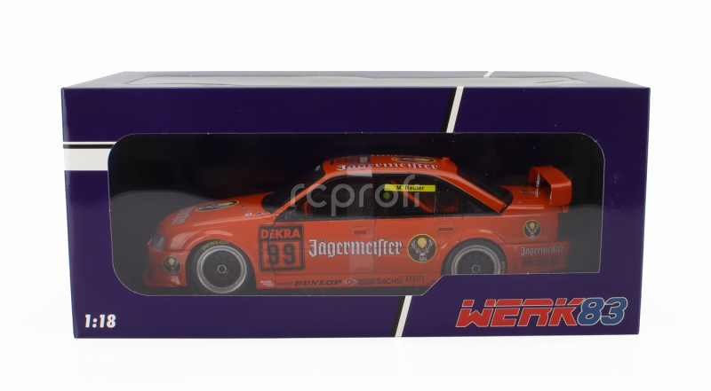 Werk83 Opel Omega 3000 24v Team Schubel Jagermeister N 99 Season Dtm 1991 Manuel Reuter 1:18 Orange