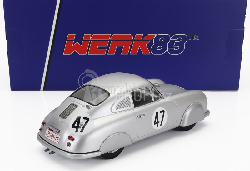 Werk83 Porsche 356 Sl Coupe Team Porsche K.g. N 47 24h Le Mans 1951 Rudolf Sauerwein - Robert Brunet 1:18 Silver