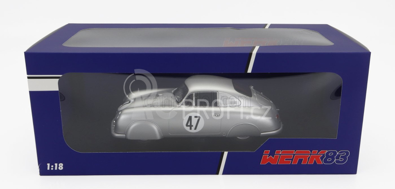 Werk83 Porsche 356 Sl Coupe Team Porsche K.g. N 47 24h Le Mans 1951 Rudolf Sauerwein - Robert Brunet 1:18 Silver