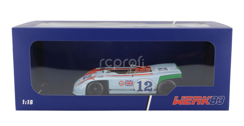 Werk83 Porsche 908/03 Spider Team Gulf N 12 Winner Targa Florio 1970 Jo Siffert - Brian Redman 1:18 Světle Modrá Oranžová