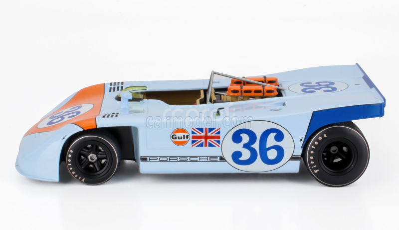 Werk83 Porsche 908/03 Spider Team John Wyer Automotive Engineering Gulf N 36 Targa Florio 1970 Richard Attwood - Bjorn Waldegaard 1:18 Světle Modrá Oranžová