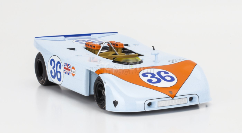 Werk83 Porsche 908/03 Spider Team John Wyer Automotive Engineering Gulf N 36 Targa Florio 1970 Richard Attwood - Bjorn Waldegaard 1:18 Světle Modrá Oranžová