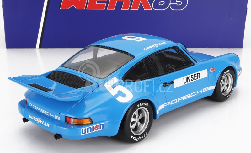 Werk83 Porsche 911 3.0 Rsr Carrera N 5 Iroc Daytona 1974 Bobby Unser 1:18 Blue
