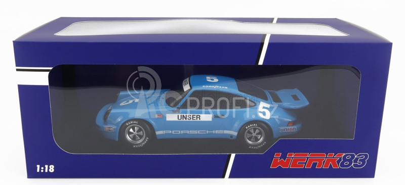 Werk83 Porsche 911 3.0 Rsr Carrera N 5 Iroc Daytona 1974 Bobby Unser 1:18 Blue