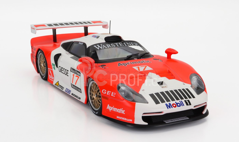 Werk83 Porsche 911 3.2l Gt1 Evo Team  N 17 Fia Gt Championship 1997 Emmanuel Collard - Mauro Baldi 1:18 Červená Bílá