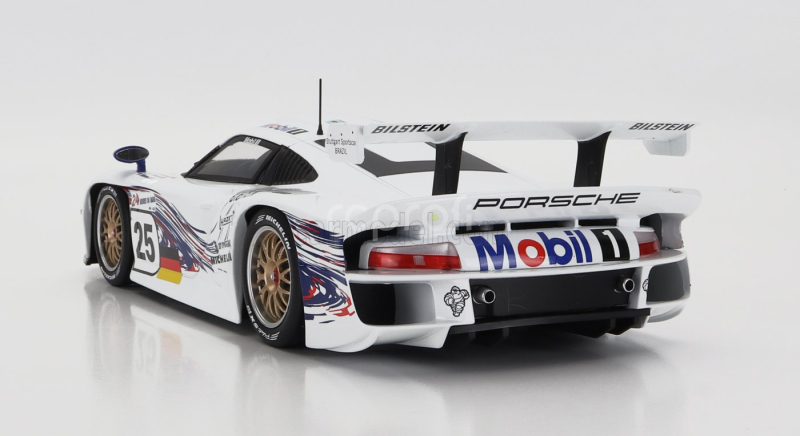 Werk83 Porsche 911 3.2l Gt1 Evo Team Porsche Ag N 25 24h Le Mans 1997 H.j.stuck - T.boutsen - B.wollek 1:18 Bílá