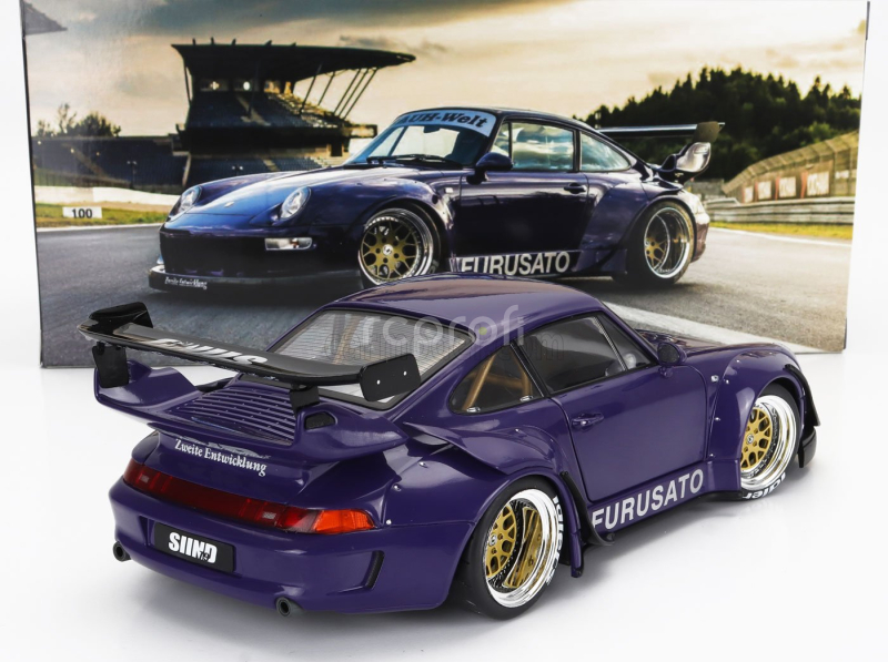 Werk83 Porsche 911 993 Rwb Rauh-welt Furusato Coupe 1995 1:18 Purple
