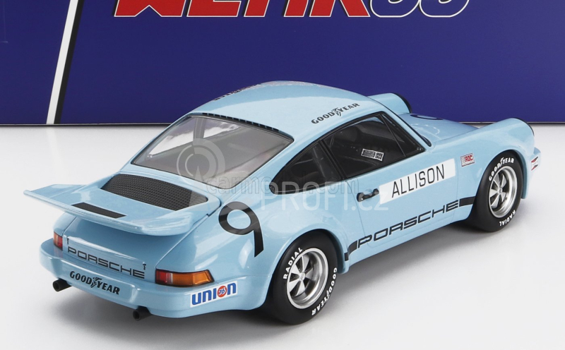 Werk83 Porsche 911 Carrera 3.0 Rsr N 9 Iroc Riverside 1974 Bobby Allison 1:18 Světle Modrá