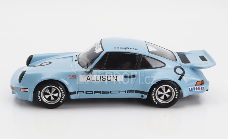 Werk83 Porsche 911 Carrera 3.0 Rsr N 9 Iroc Riverside 1974 Bobby Allison 1:18 Světle Modrá