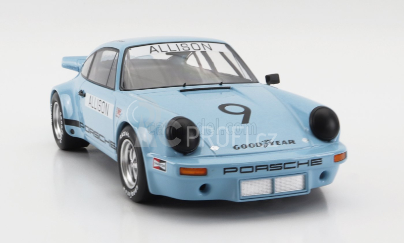 Werk83 Porsche 911 Carrera 3.0 Rsr N 9 Iroc Riverside 1974 Bobby Allison 1:18 Světle Modrá