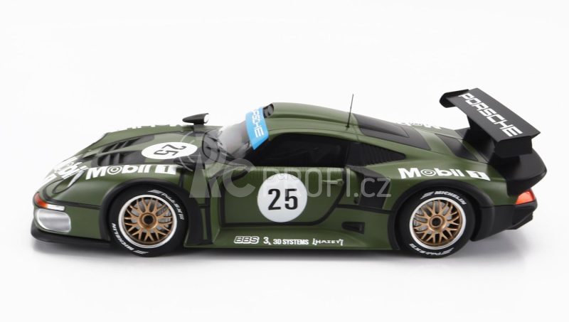 Werk83 Porsche 911 Gt1 3.2l Turbo Team Porsche Ag Mobil1 N 25 Pre Qualifying 2nd 24h Le Mans 1996 T.boutsen - H.j.stuck - B.wollek 1:18 Matt Green