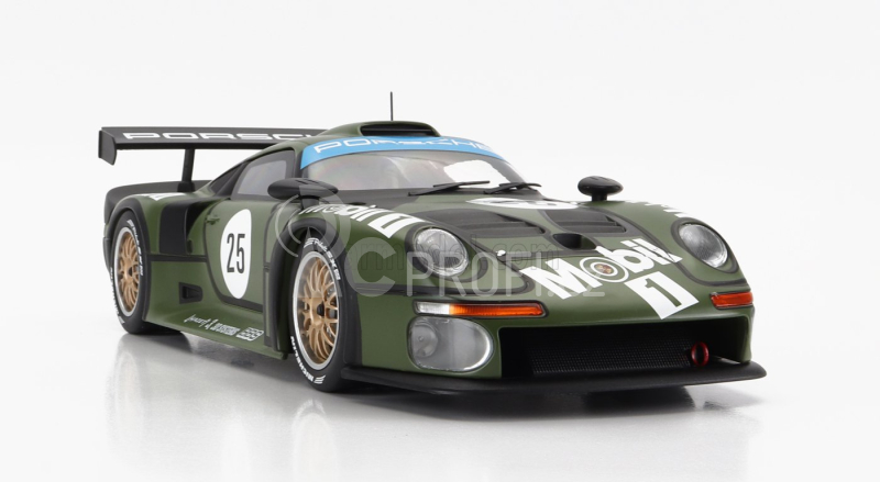 Werk83 Porsche 911 Gt1 3.2l Turbo Team Porsche Ag Mobil1 N 25 Pre Qualifying 2nd 24h Le Mans 1996 T.boutsen - H.j.stuck - B.wollek 1:18 Matt Green
