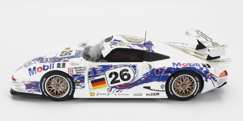 Werk83 Porsche 911 Gt1 3.2l Turbo Team Porsche Ag Mobil1 N 26 3rd 24h Le Mans 1996 Y.dalmas -  K.wendlinger - S.goodyear 1:18 Bílá Modrá