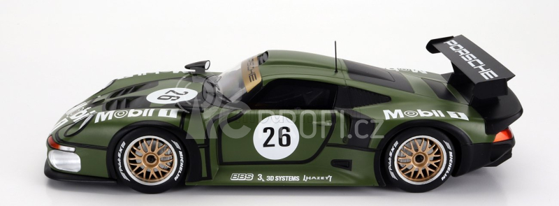 Werk83 Porsche 911 Gt1 3.2l Turbo  Team Porsche Ag Mobil1 N 26 Pre Qualifying 24h Le Mans 1996 Y.dalmas - H.j.stuck - K.wendlinger 1:18 Zelená