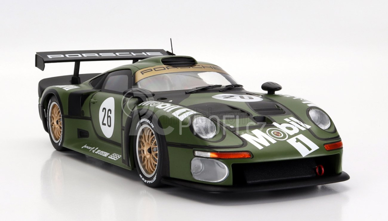 Werk83 Porsche 911 Gt1 3.2l Turbo  Team Porsche Ag Mobil1 N 26 Pre Qualifying 24h Le Mans 1996 Y.dalmas - H.j.stuck - K.wendlinger 1:18 Zelená