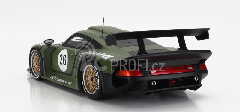 Werk83 Porsche 911 Gt1 3.2l Turbo  Team Porsche Ag Mobil1 N 26 Pre Qualifying 24h Le Mans 1996 Y.dalmas - H.j.stuck - K.wendlinger 1:18 Zelená
