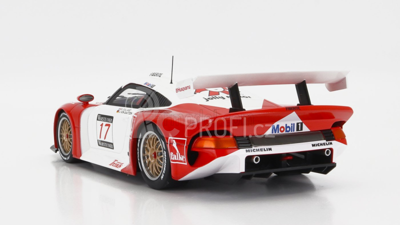 Werk83 Porsche 911 Gt1 3.2l Turbo Team Societe Jb N 17 24h Spa 1997 E.collard - J.von Gartzen 1:18 Červená Bílá