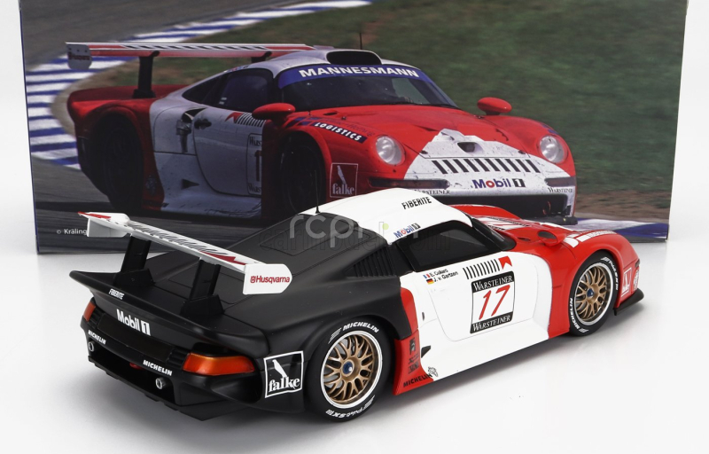 Werk83 Porsche 911 Gt1 3.2l Turbo Team Societe Jb N 17 Fia Gt Nurburgring 1997 E.collard - J.von Gartzen 1:18 Červená Bílá