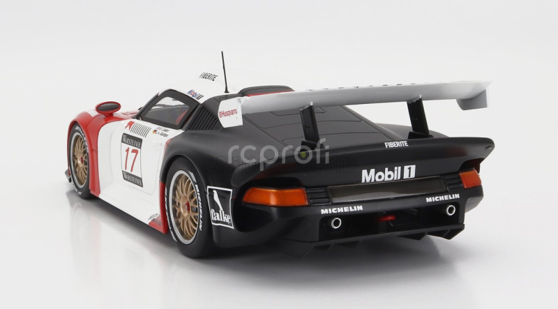 Werk83 Porsche 911 Gt1 3.2l Turbo Team Societe Jb N 17 Fia Gt Nurburgring 1997 E.collard - J.von Gartzen 1:18 Červená Bílá