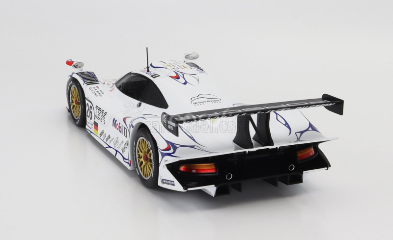Werk83 Porsche 911 Gt1-98 3.2l Turbo Team Porsche Ag Mobil-1 N 26 Winner 24h Le Mans 1998 Allan Mcnish - Laurent Aiello - Stephane Ortelli 1:18 Bílá Modrá Červená